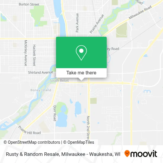 Rusty & Random Resale map