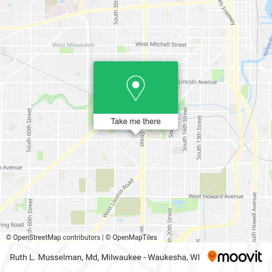 Ruth L. Musselman, Md map