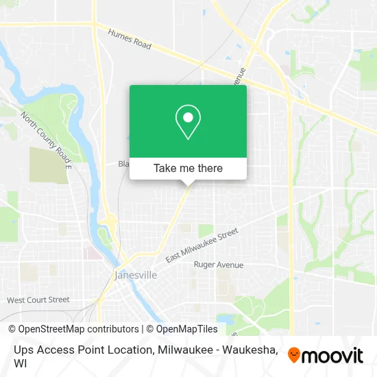 Ups Access Point Location map