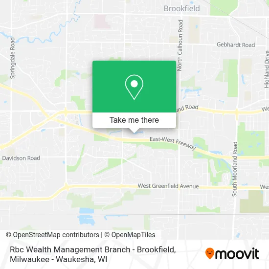 Rbc Wealth Management Branch - Brookfield map