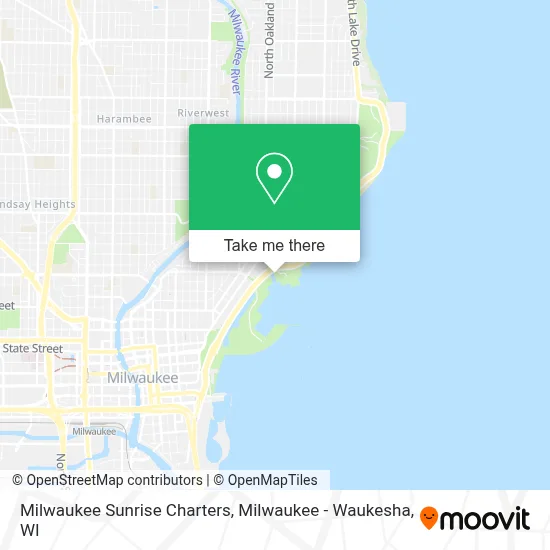 Milwaukee Sunrise Charters map
