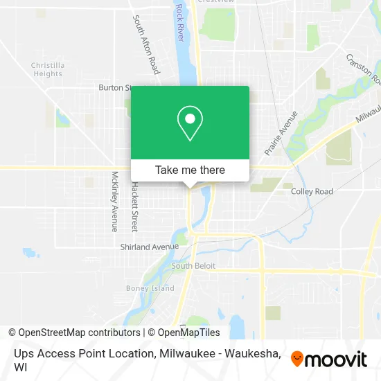 Ups Access Point Location map