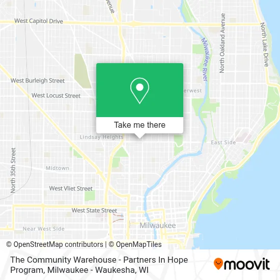 The Community Warehouse - Partners In Hope Program map
