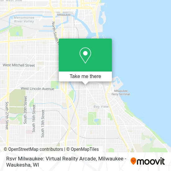Rsvr Milwaukee: Virtual Reality Arcade map