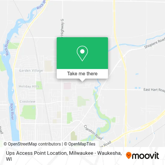 Ups Access Point Location map