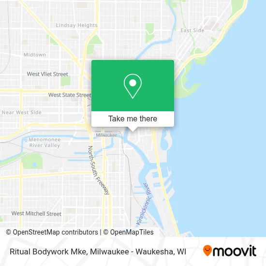 Ritual Bodywork Mke map
