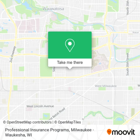 Professional Insurance Programs map
