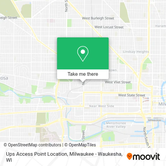 Ups Access Point Location map