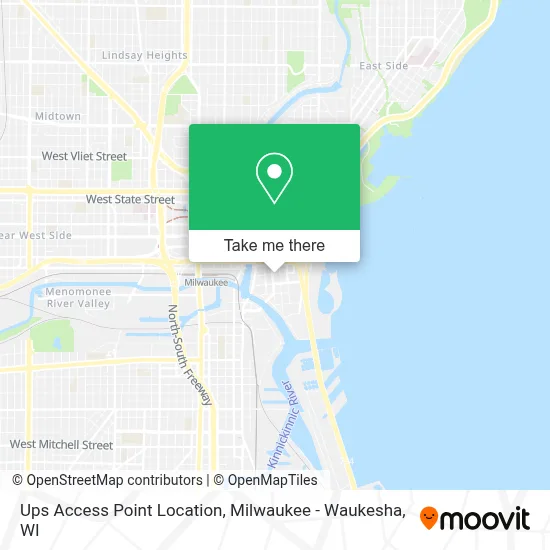 Ups Access Point Location map