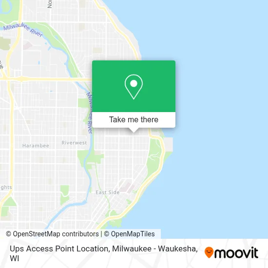 Ups Access Point Location map