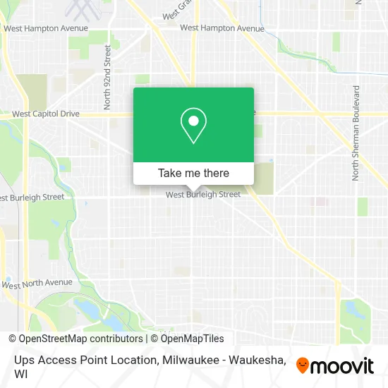Ups Access Point Location map