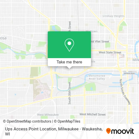 Ups Access Point Location map