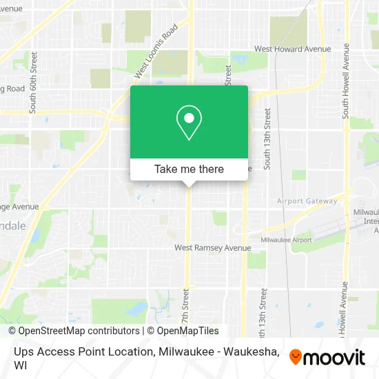 Ups Access Point Location map