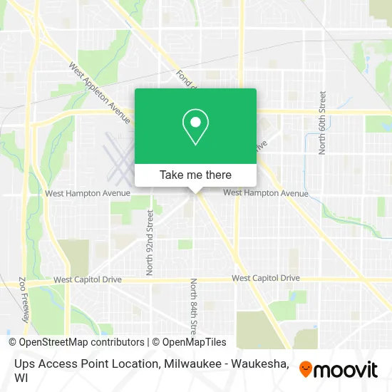 Ups Access Point Location map