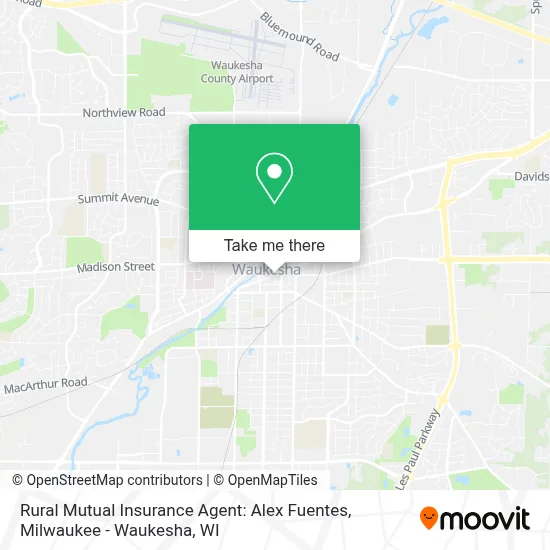 Rural Mutual Insurance Agent: Alex Fuentes map