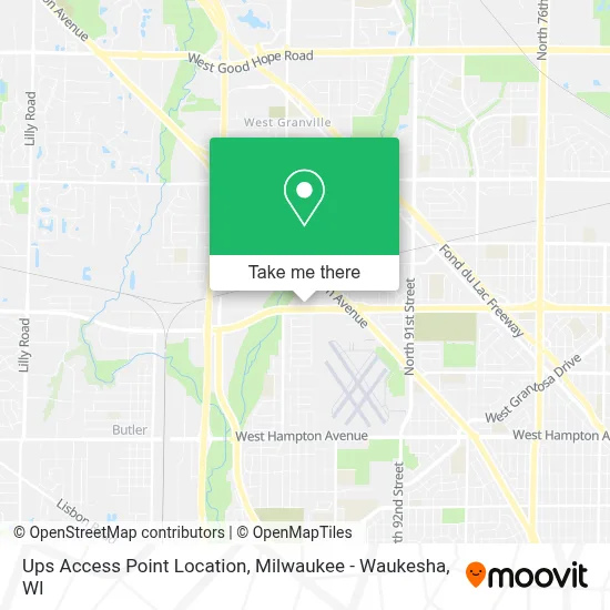 Ups Access Point Location map