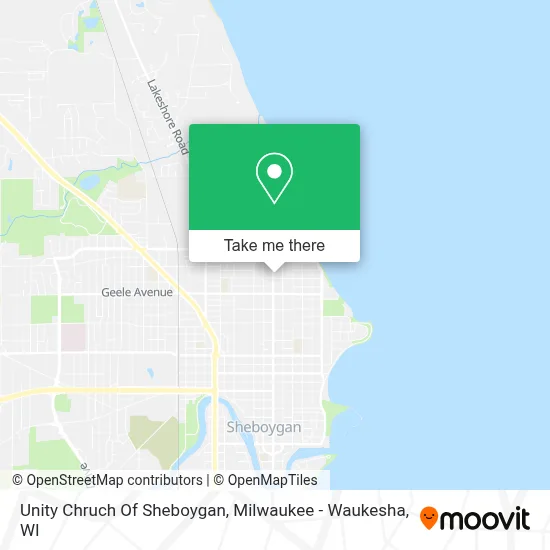 Unity Chruch Of Sheboygan map