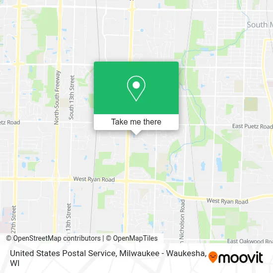 United States Postal Service map