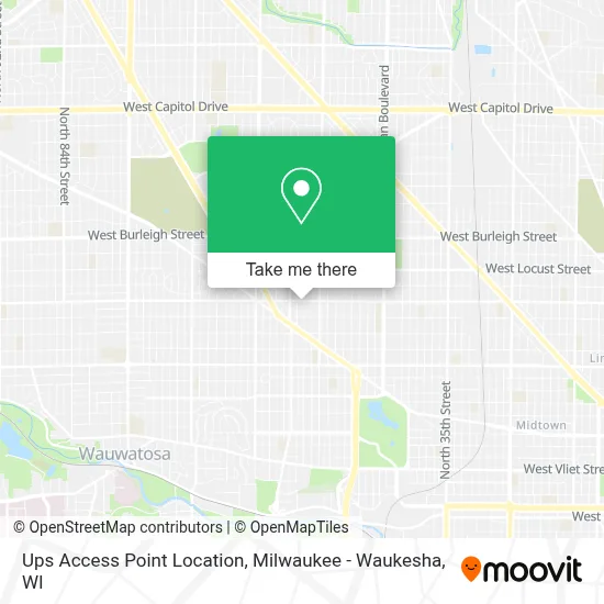 Ups Access Point Location map