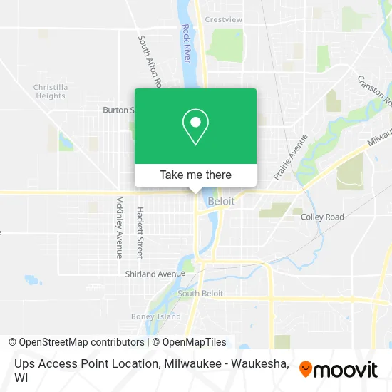 Ups Access Point Location map
