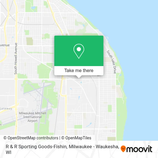 R & R Sporting Goods-Fishin map