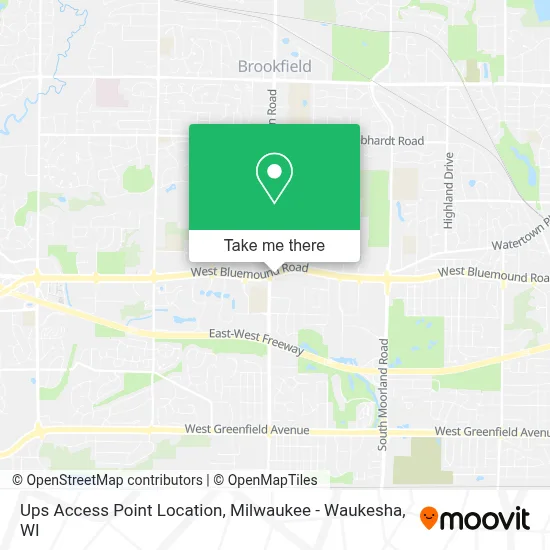 Ups Access Point Location map