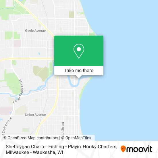 Sheboygan Charter Fishing - Playin' Hooky Charters map
