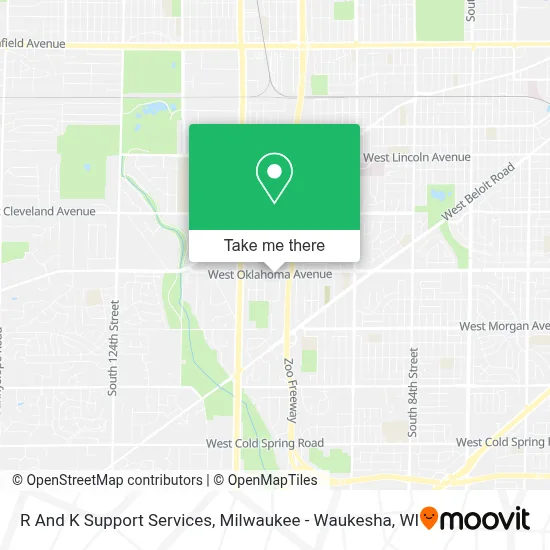 R And K Support Services map