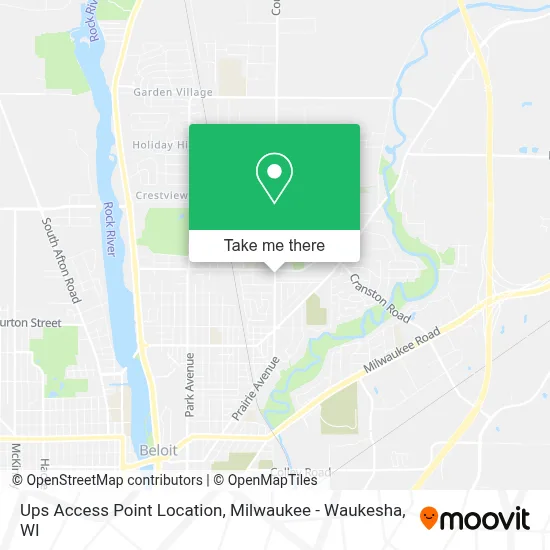 Ups Access Point Location map