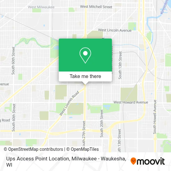 Ups Access Point Location map