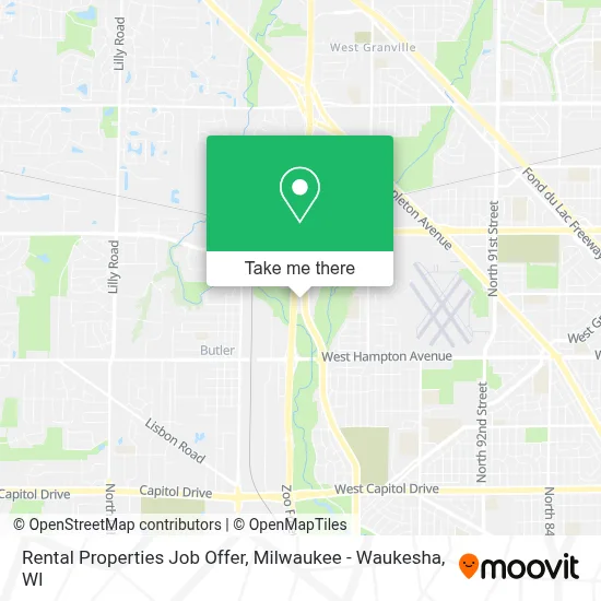 Rental Properties Job Offer map