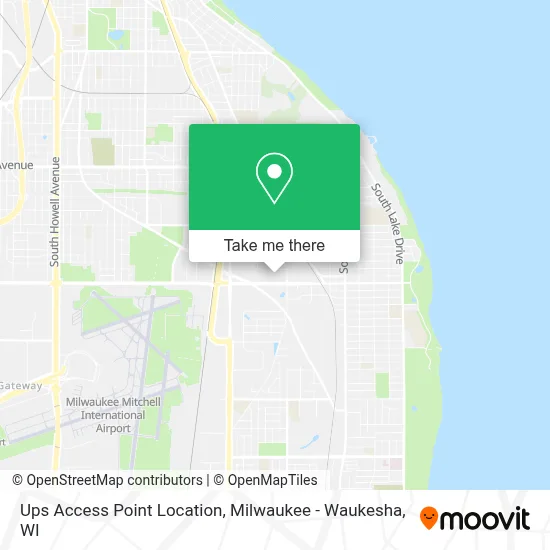 Ups Access Point Location map