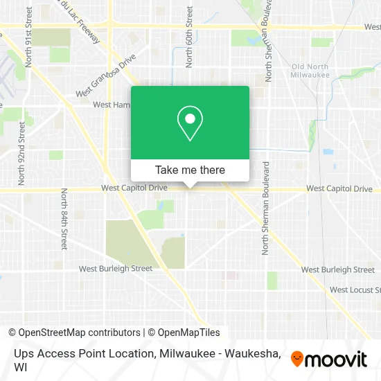 Ups Access Point Location map