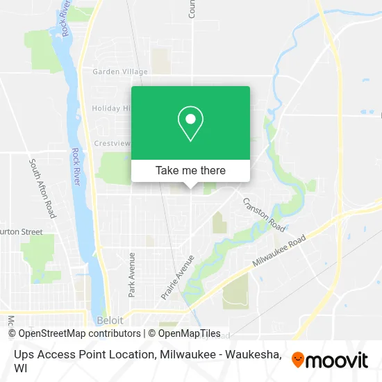 Ups Access Point Location map
