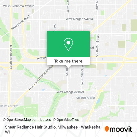 Shear Radiance Hair Studio map