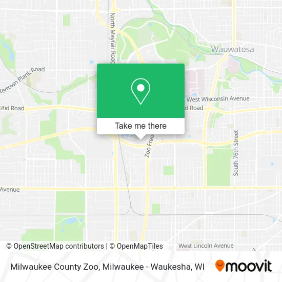 Milwaukee County Zoo map