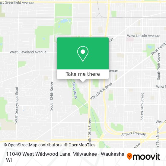 11040 West Wildwood Lane map