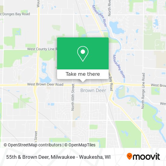Mapa de 55th & Brown Deer