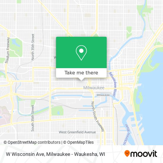 W Wisconsin Ave map