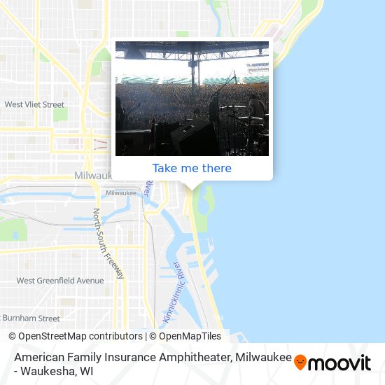 American Family Insurance Amphitheater map