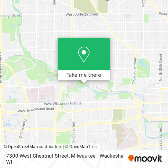 7300 West Chestnut Street map