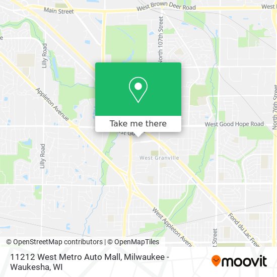 11212 West Metro Auto Mall map