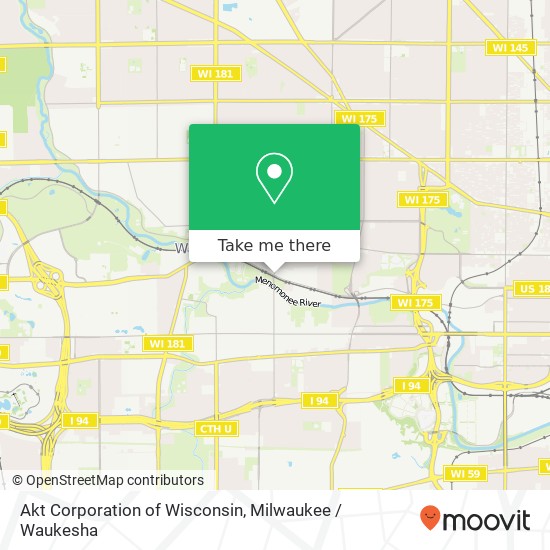 Akt Corporation of Wisconsin map