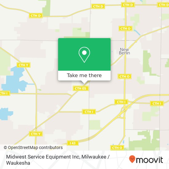 Mapa de Midwest Service Equipment Inc