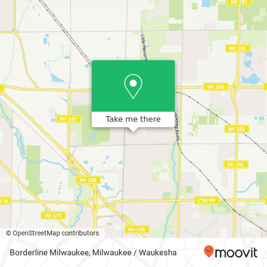 Mapa de Borderline Milwaukee