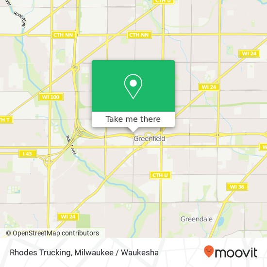 Rhodes Trucking map