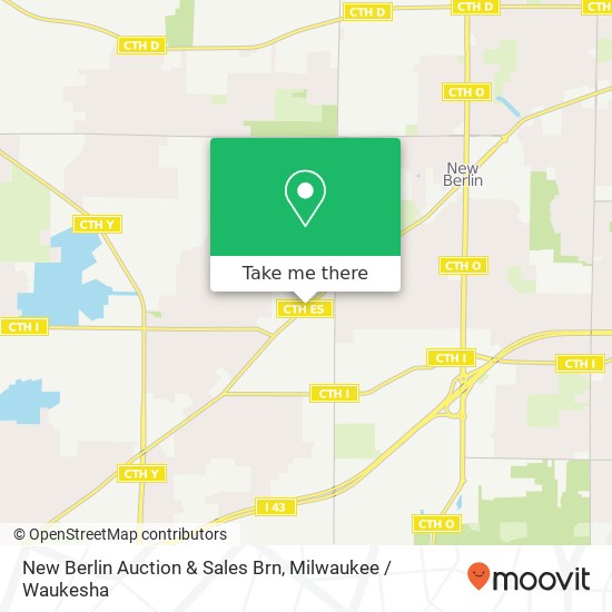 Mapa de New Berlin Auction & Sales Brn