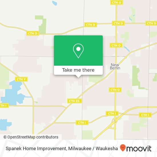 Spanek Home Improvement map