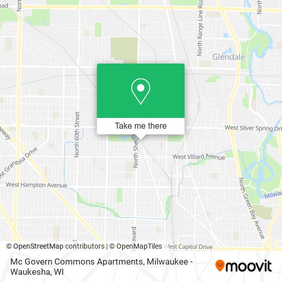 Mc Govern Commons Apartments map