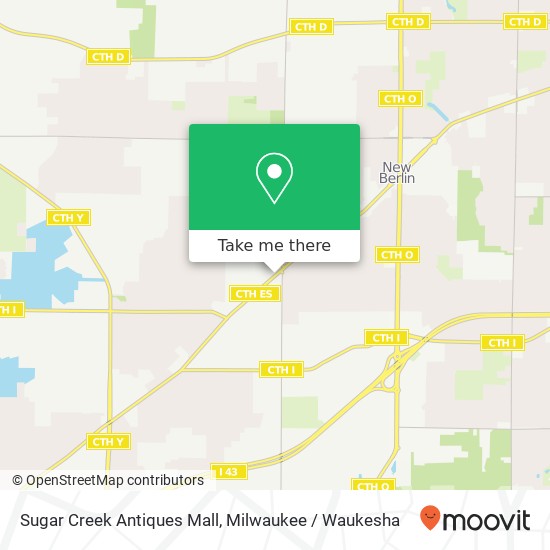 Mapa de Sugar Creek Antiques Mall